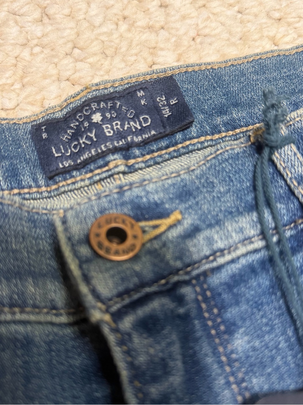 Lucky Brand Women's Sweet Boot Medium Blue Bootcut Jeans Size 14 - Picture 3 of 5